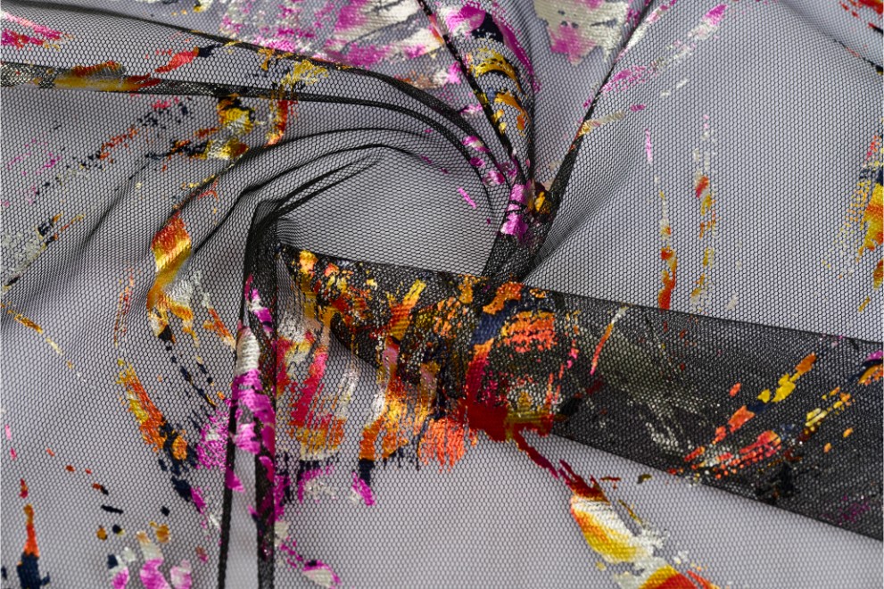 Pes Tulle Foil Printing